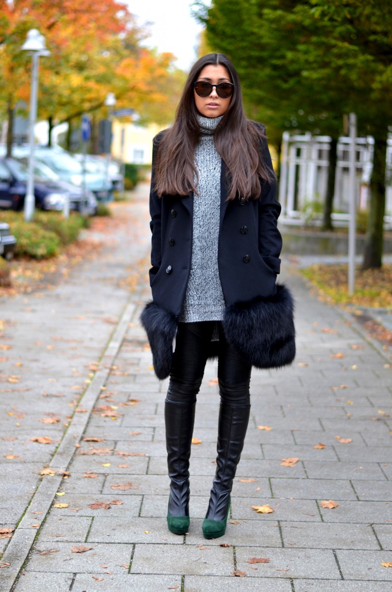 streetstyle-munich-fall-autumn-look-ootd-outfit-lookbook-calvinklein-sunnies-newlook-knit-turtleneck-rollkragen-leather pants-intramontabile boots-antoinette-black-coat